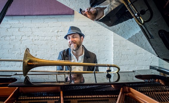Brian drye’s trio love call with Ches Smith and hank roberts at Barbes in Brooklyn