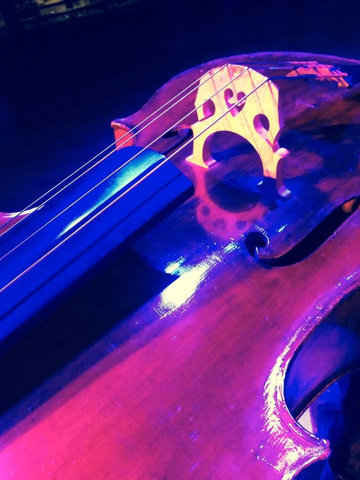 Cello onstage at the Bimhuis